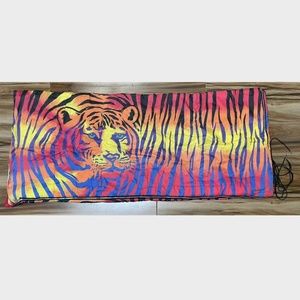 Vintage 1986 Lisa Frank Tiger Sleeping Bag Rainbow READ DESCRIPTION